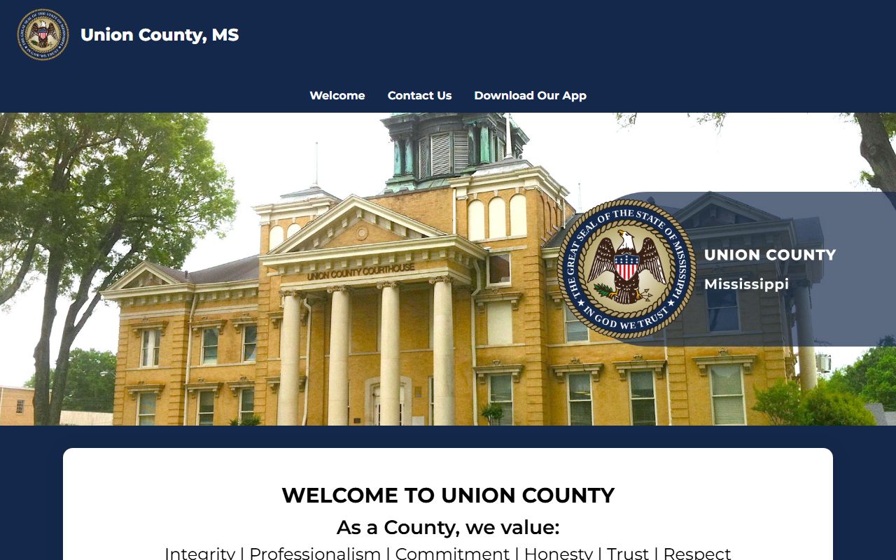 Union County official page for jail and inmate record contact context